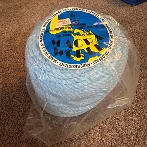 Macrame Cord 6mm light blue